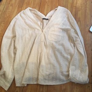 Brandy Melville Eyelet Button Down!