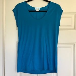 HELMUT LANG Blue Jersey Tee Tank S