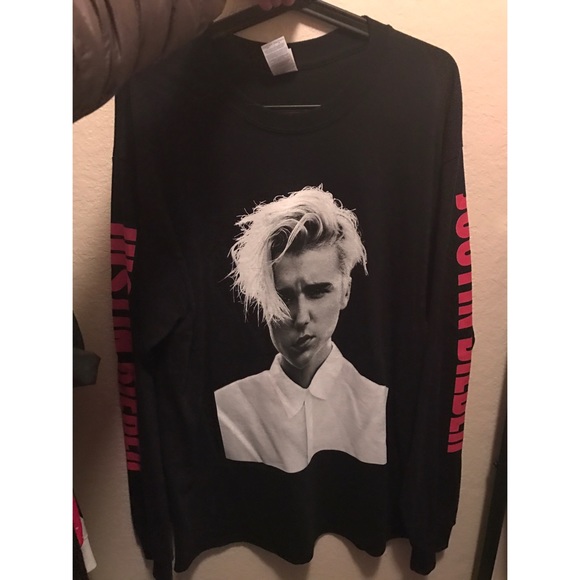 Brand new Justin Bieber purpose tour long shirt - Picture 1 of 3