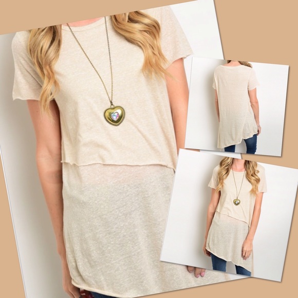 Tan Tunic Top - Picture 4 of 5