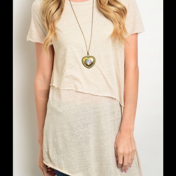 Tan Tunic Top - Picture 2 of 5