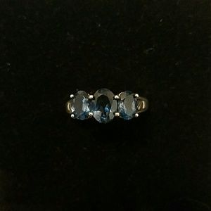 Costume, Blue stone and Silver ring