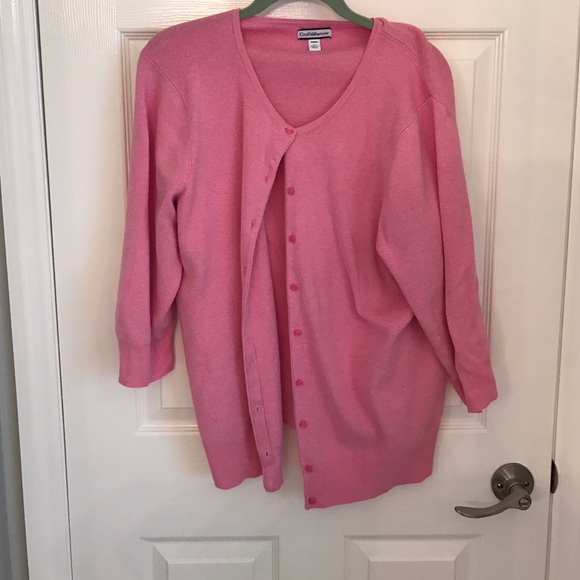 Pink cardigan