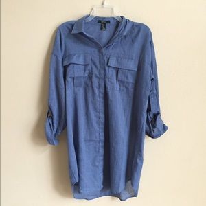 Short button up dress