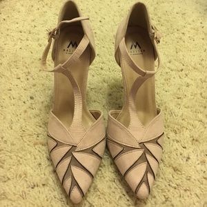 Pink/taupe heels