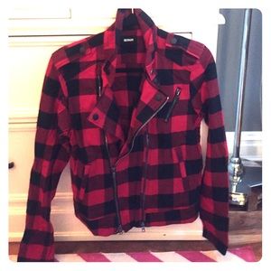 Hudson Plaid Flannel Motorcycle Jacket
