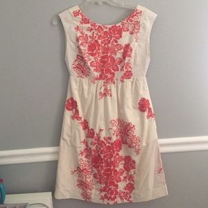 Floral J.CREW dress! Cream and coral!