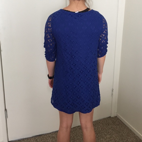Royal blue lace dress size small - Picture 2 of 4