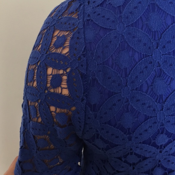 Royal blue lace dress size small - Picture 3 of 4