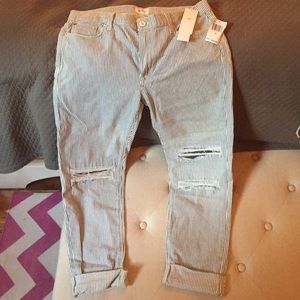 Hudson Jeans - Striped rip n repair BRAND NEW!