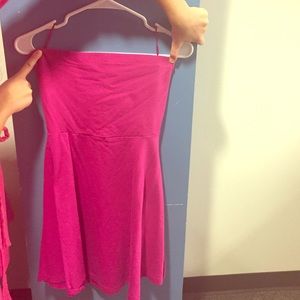 Pink Medium Express Strapless Dress