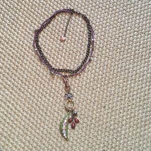 Vintage Betsey Johnson Peapod Necklace