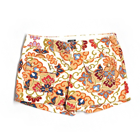 NWOT J Crew Floral Shorts Sz 0