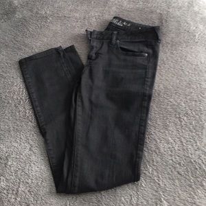 AE black skinny jeans 10long