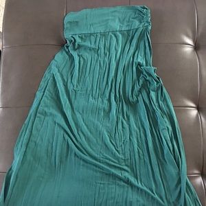 Teal Maxi Skirt- Size Medium