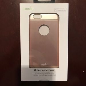 iPhone 6/6s rose gold moshi iglaze armour case