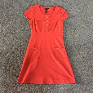 Orange retro-inspired dress