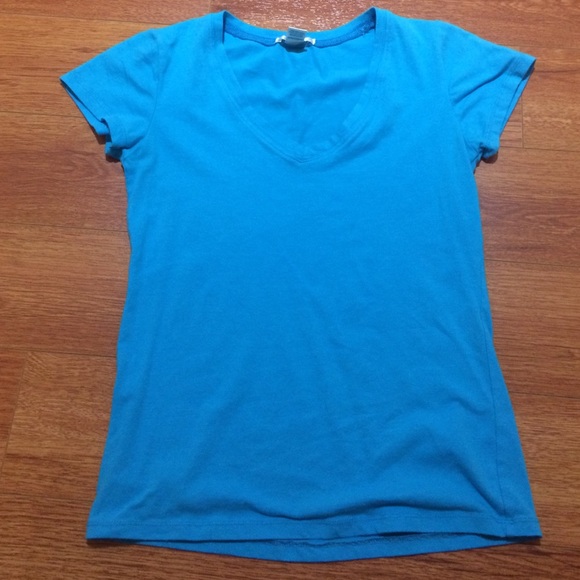 Blue V neck t-shirt