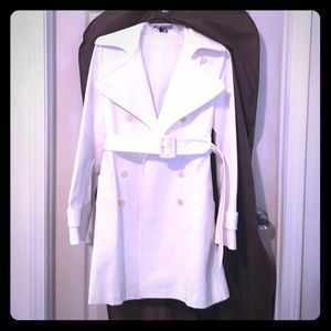 Ladies White Overcoat by Theory