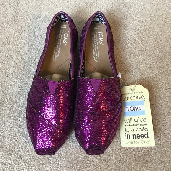 Purple Glitter Tom's