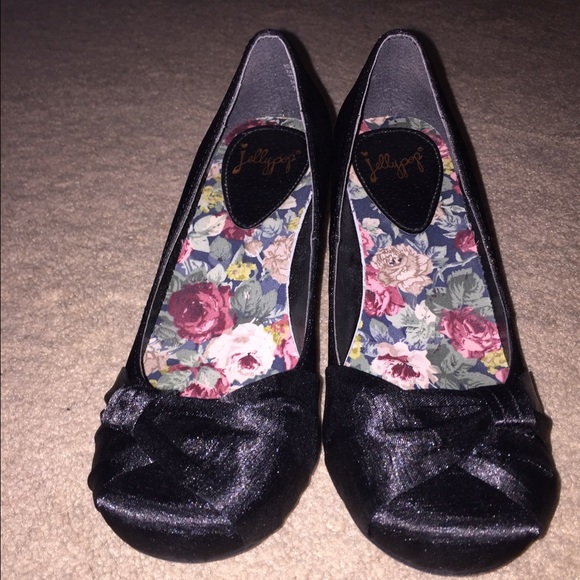 Jelly Pop Black Heels