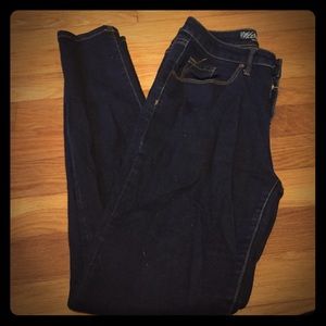 High rise skinny jeans