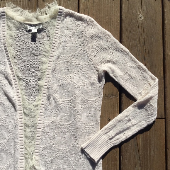 LC Lauren Conrad Sweaters - LAUREN CONRAD Cream Cardigan Sz M