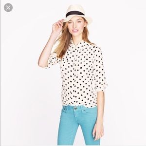 Jcrew NWT silk Blythe blouse