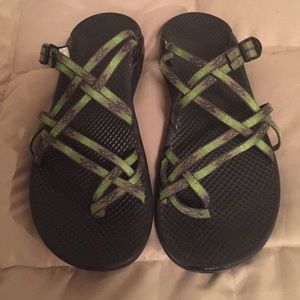 Chaco Sandals Nice Fall Green Shades Women's Sz 9