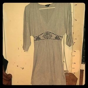 Cute vneck studded dress