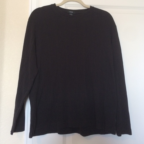 Alfani black cotton crew neck - soft!