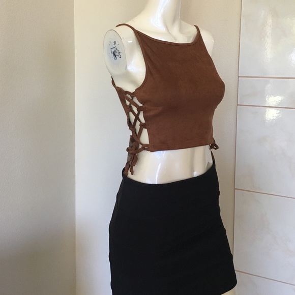 LF Tops - Jaase faux suede top