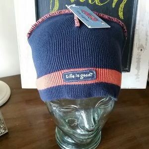 Raw edge life is good hat