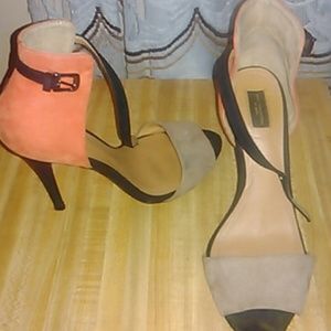 Color block heels