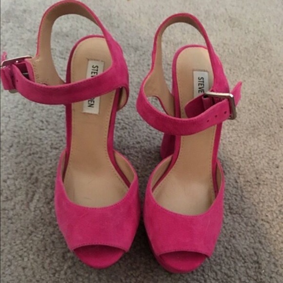 Pink Suede Heels