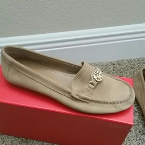 Coach Fonda Suede Camel Loafer/Flat Size 7.5