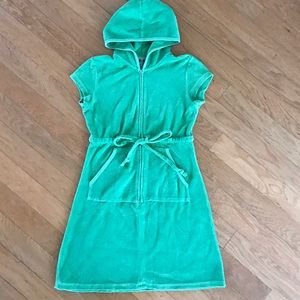 Juicy Couture Green Zip Dress