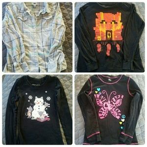Girls bundle of long sleeve shirts