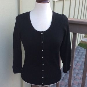 ❌SOLD❌WHBM BLACK CARDIGAN