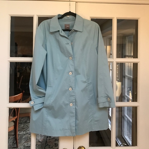 light blue swing coat