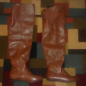 Cute brown over the knee boots