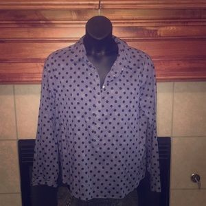 ⬇️Price Drop⬇️J Crew Polka Dot button down shirt