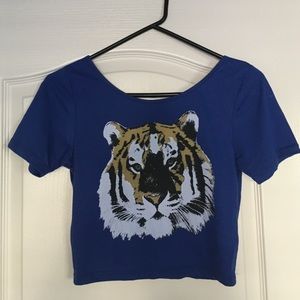 Tiger crop top