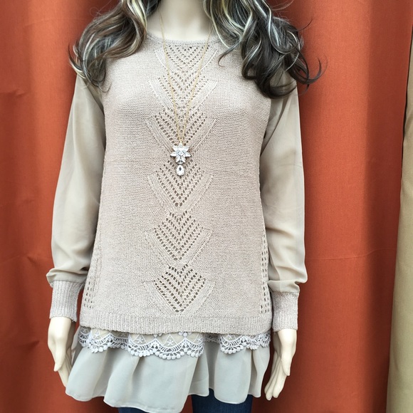 KNIT, CROCHET LACE AND CHIFFON last 1 - Picture 2 of 7