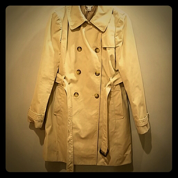 J Crew Factory classic khaki trench coat