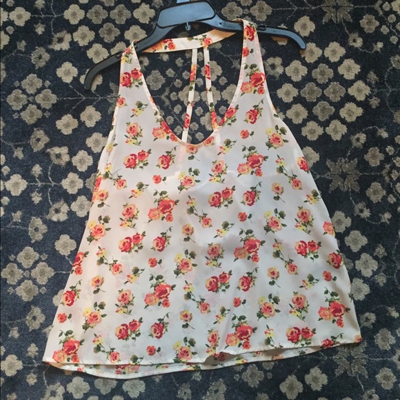 flowery tank top