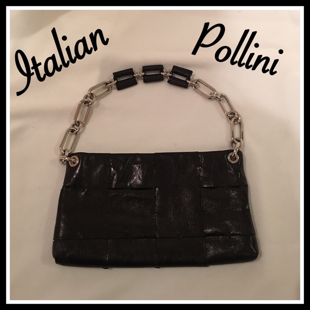 Authentic leather pollini bag
