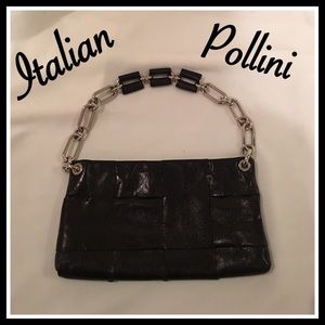 Authentic leather pollini bag