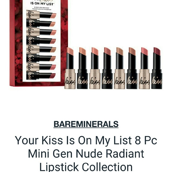 Bare minerals 8 piece lipstick