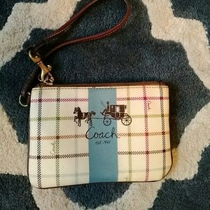COACH Peyton Tattersall Sm Wristlet (multi-color)